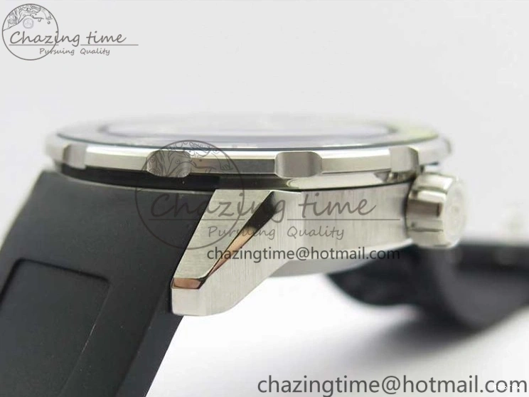 MIROTIME 0813 GoAnywhere Aquatimer SS IW356802 ZZF 1:1 Best Edition Black Dial on Black Rubber Strap MIYOTA 7128